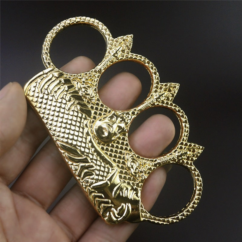 gold Neptune brass knuckle duster