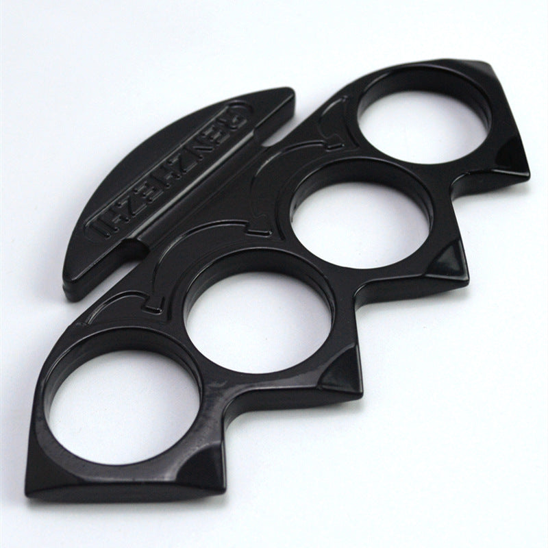 Big finger hole Ninja brass knuckle duster  1