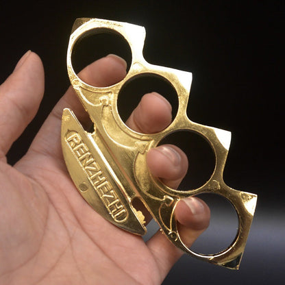 Big finger hole Ninja brass knuckle duster 7