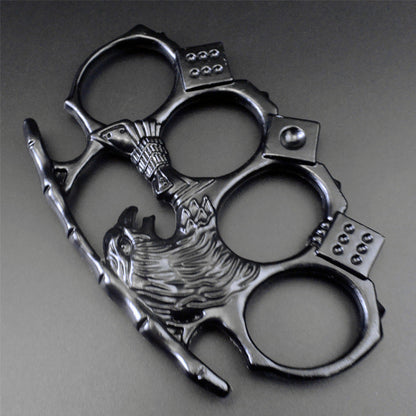 Eagle-Brass Knuckle Duster Boxen Vier-Finger-Schnalle Selbstverteidigung Fensterbrecher Outdoor Tragbares EDC-Werkzeug