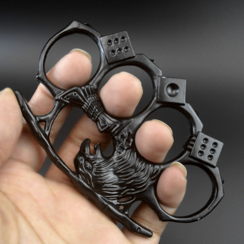 Eagle-Brass Knuckle Duster Boxen Vier-Finger-Schnalle Selbstverteidigung Fensterbrecher Outdoor Tragbares EDC-Werkzeug