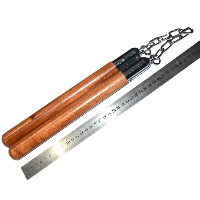 Sports Training Wooden Nunchucks Martial Arts Outdoor Self Defense EDC Tool