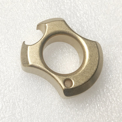 Mini Broken Window Brass Knuckle Duster Bottle Opening EDC Tool