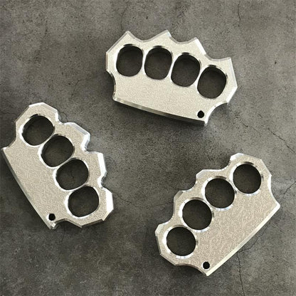 Solid Steel Carved Pattern Knuckle Duster