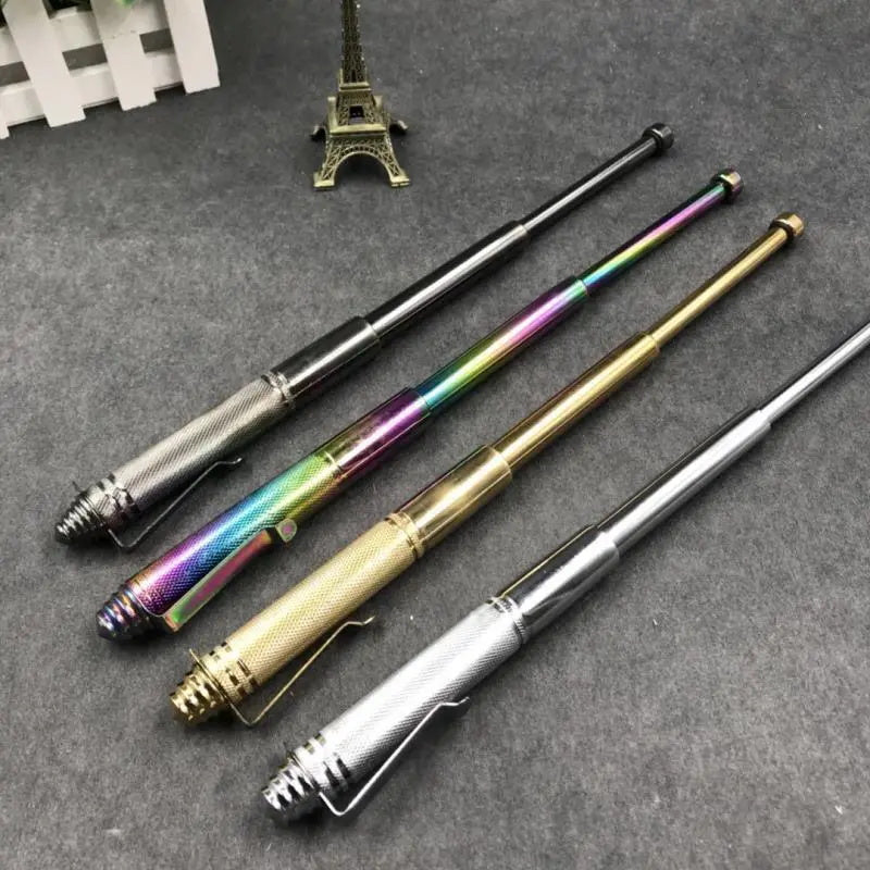 Portable Pen Baton Safety Self Defense Telescopic Stick