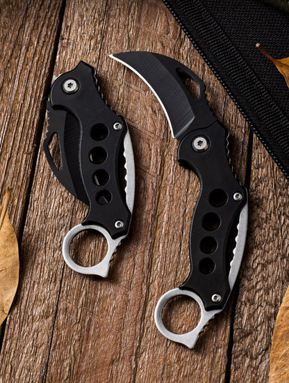 Outdoor Small Claw Knife Survival Folding Knives Safety Defense Pocket Portable EDC Tool