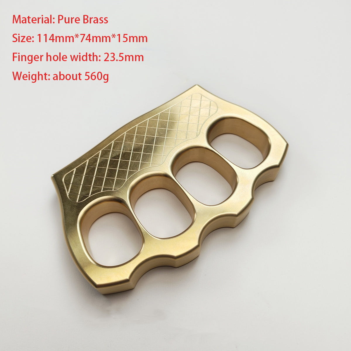 Precision solid brass knuckle duster