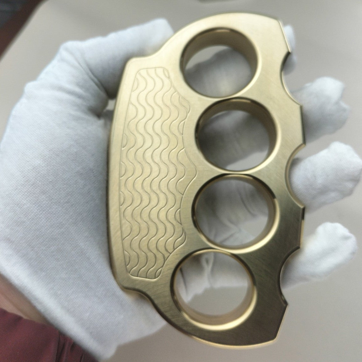 Precision solid brass knuckle duster 11