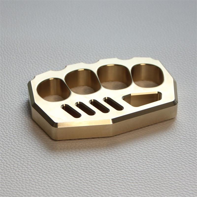 Solid Strong Brass Knuckle Duster Self Defense EDC Tool