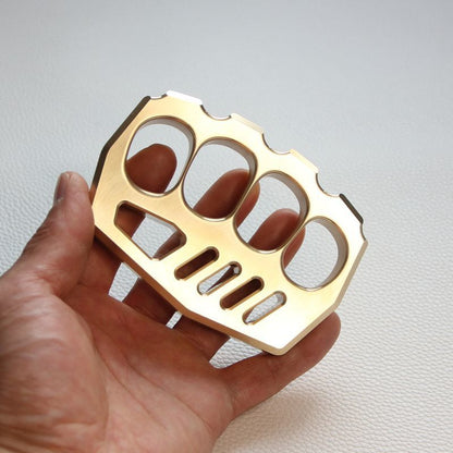 Solid Strong Brass Knuckle Duster Self Defense EDC Tool