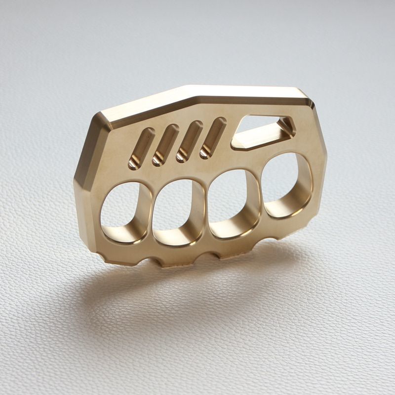 Solid Strong Brass Knuckle Duster Self Defense EDC Tool