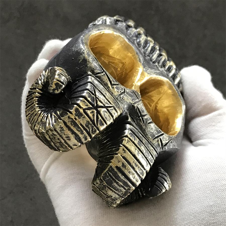 Fashion Ram horn skull knuckle duster 14