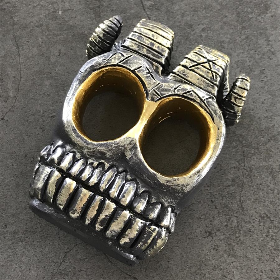 Fashion Ram horn skull knuckle duster 4