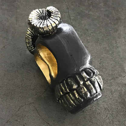 Fashion Ram horn skull knuckle duster 5