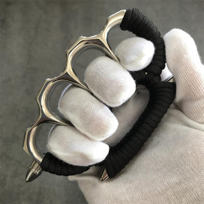 Solid Steel Knuckle Duster with Detachable Window Breaker