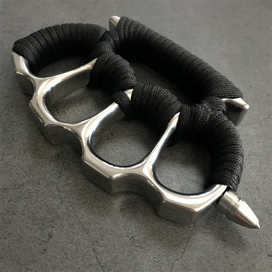 Solid Steel Knuckle Duster with Detachable Window Breaker