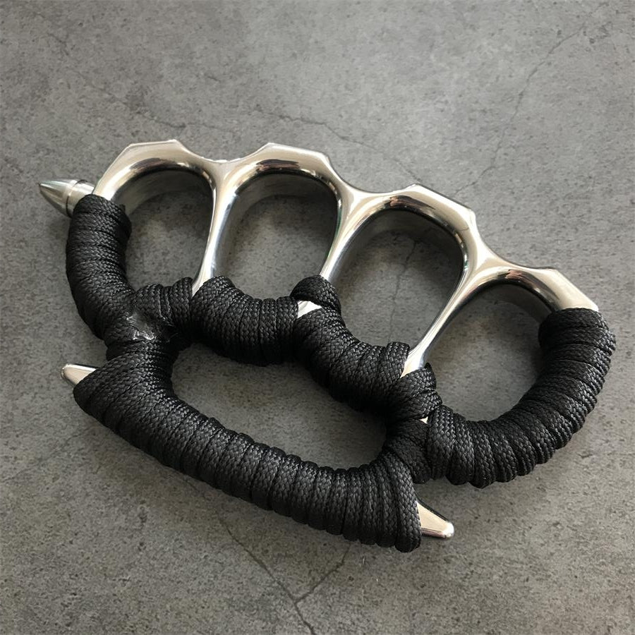 Solid Steel Knuckle Duster with Detachable Window Breaker