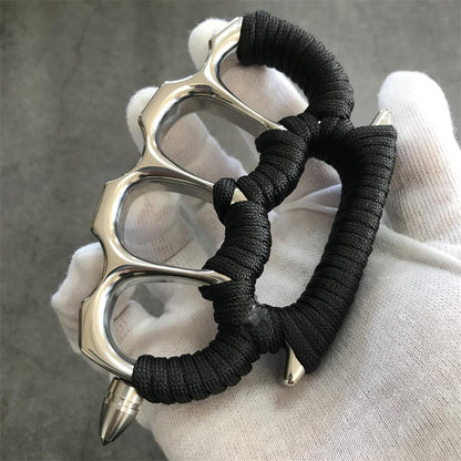 Solid Steel Knuckle Duster with Detachable Window Breaker