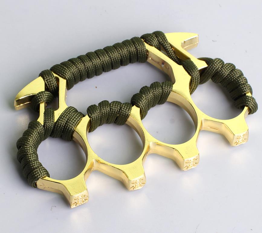 Umbrella rope brass knuckle duster 1