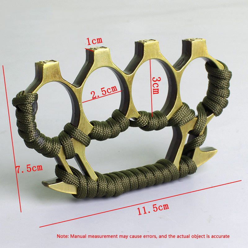 Umbrella rope brass knuckle duster 4