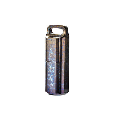 Titanium Alloy Waterproof Capsule Pill Storage Lighter