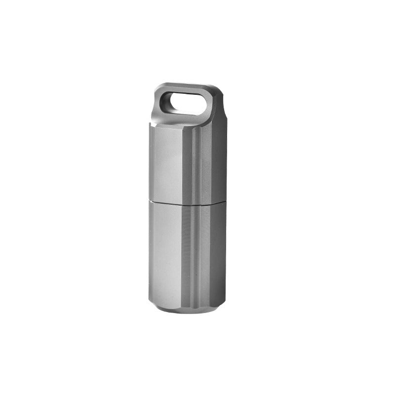 Titanium Alloy Waterproof Capsule Pill Storage Lighter