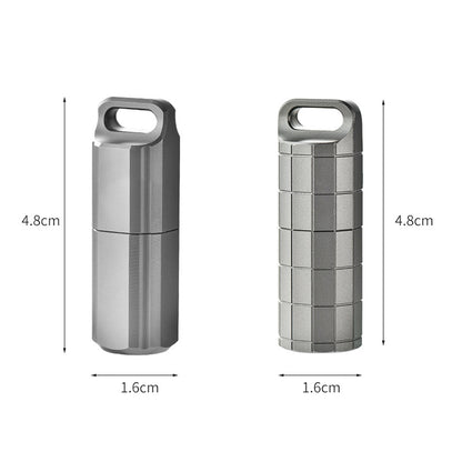 Titanium Alloy Waterproof Capsule Pill Storage Lighter