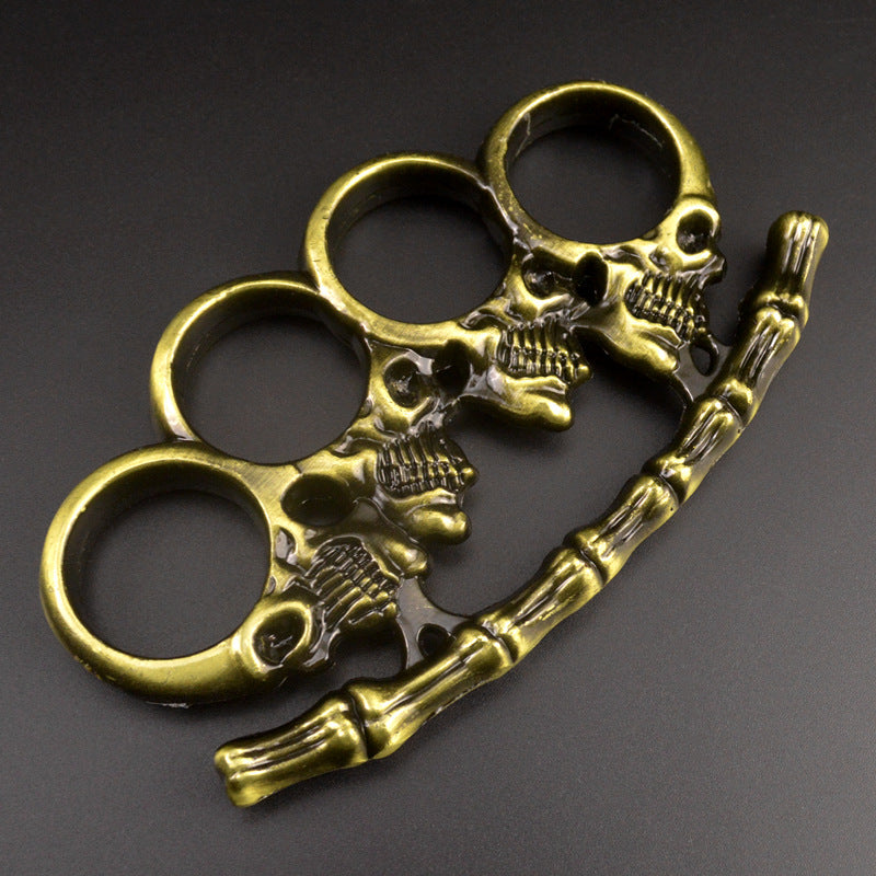 bronze Skull bone brass knuckle duster