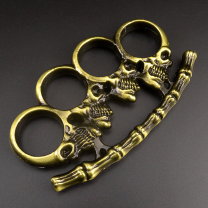 bronze Skull bone brass knuckle duster