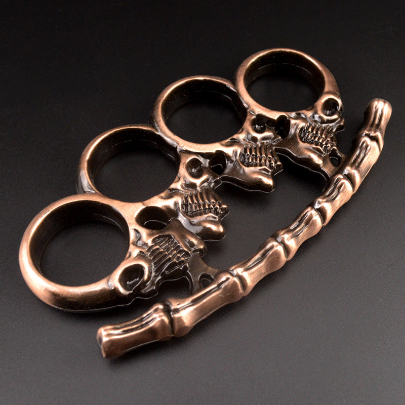 rose gold Skull bone brass knuckle duster