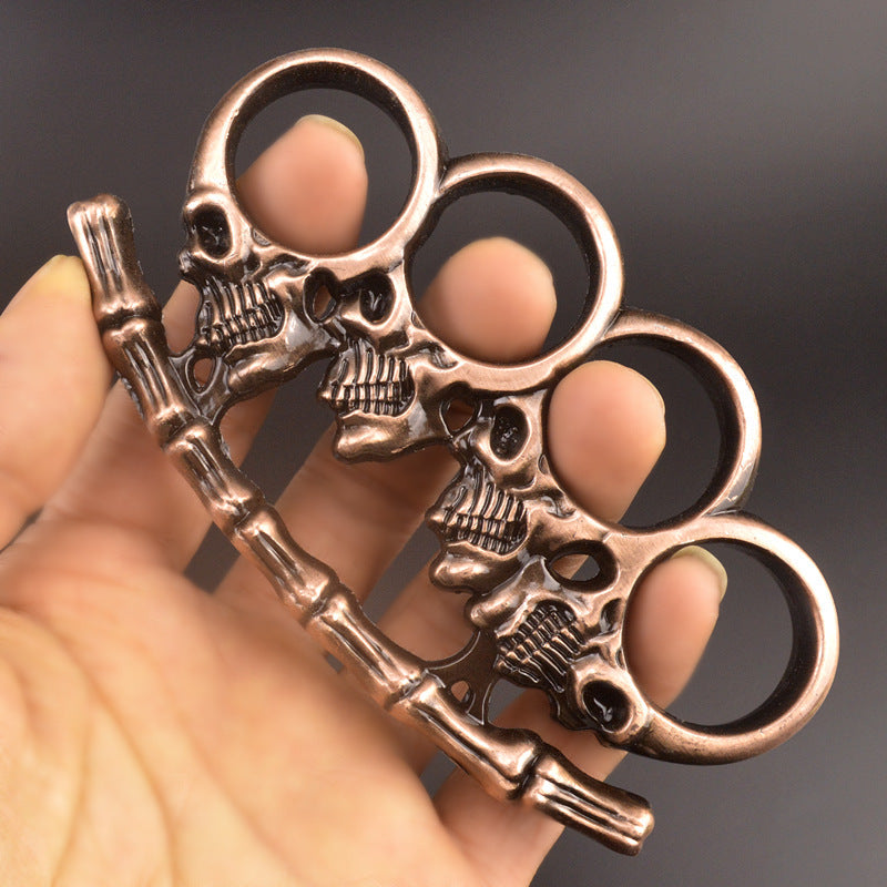 rose gold Skull bone brass knuckle duster 9