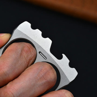 Smiley Face Titanium Knuckle Duster Multi-Function Bottle Opener