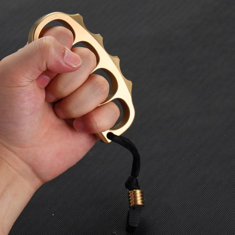 Large Size Pea Brass Knuckle Duster Self Defense EDC Decoration