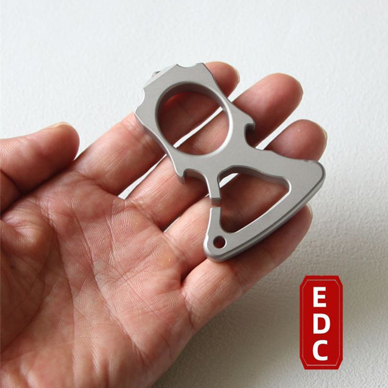 Steel Hanging Buckle Knuckle Duster Broken Window EDC Tool