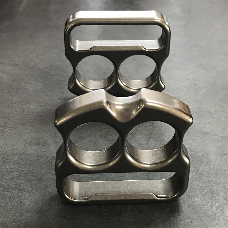 TC21 titanium two finger bottle opener knuckle duster back