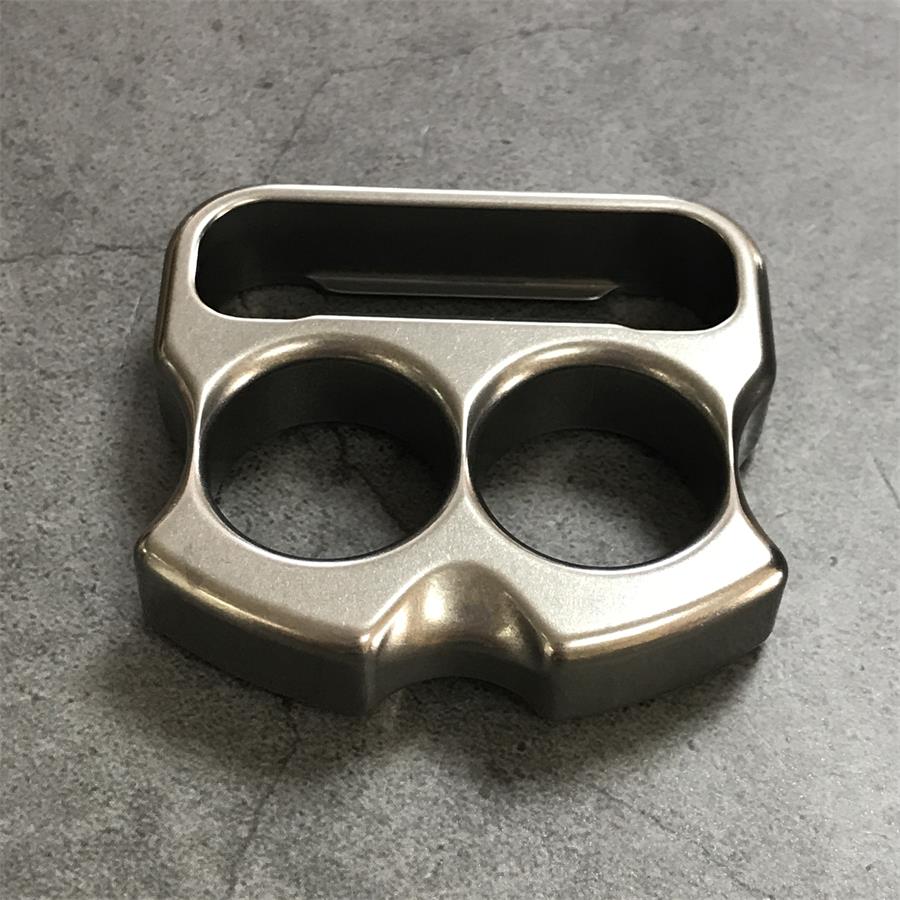 TC21 titanium two finger bottle opener knuckle duster side