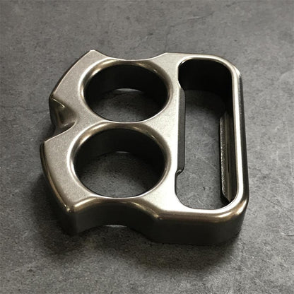 TC21 titanium two finger bottle opener knuckle duster front