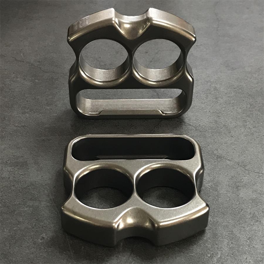 TC21 titanium two finger bottle opener knuckle duster held
