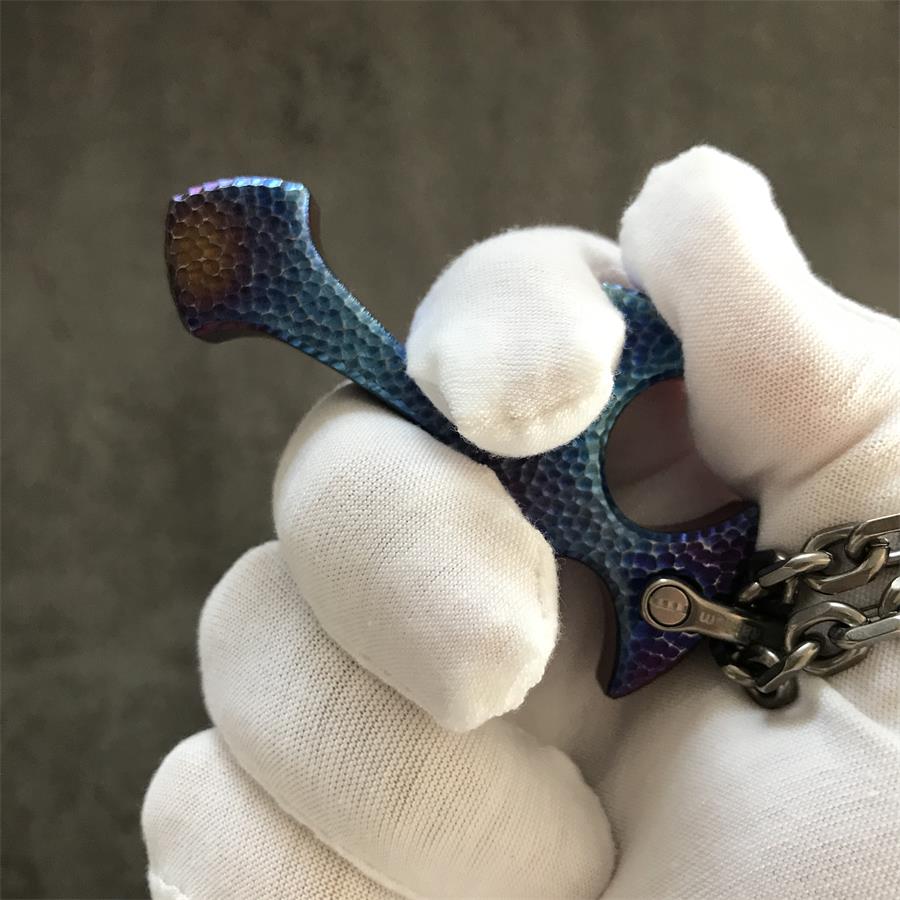 Hand-Forged TC21 Titanium Cross Necklace