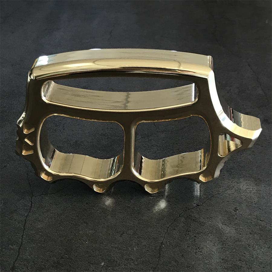 Thickened Brass Knuckle Duster Self-defense Protective Gear