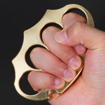 Thickened Brass Knuckle Duster Self Defense Boxing EDC Tool