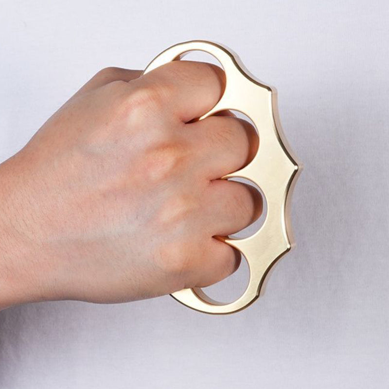 Thickened Brass Knuckle Duster Self Defense Boxing EDC Tool