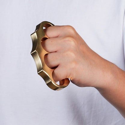 Thickened Brass Knuckle Duster Self Defense Boxing EDC Tool