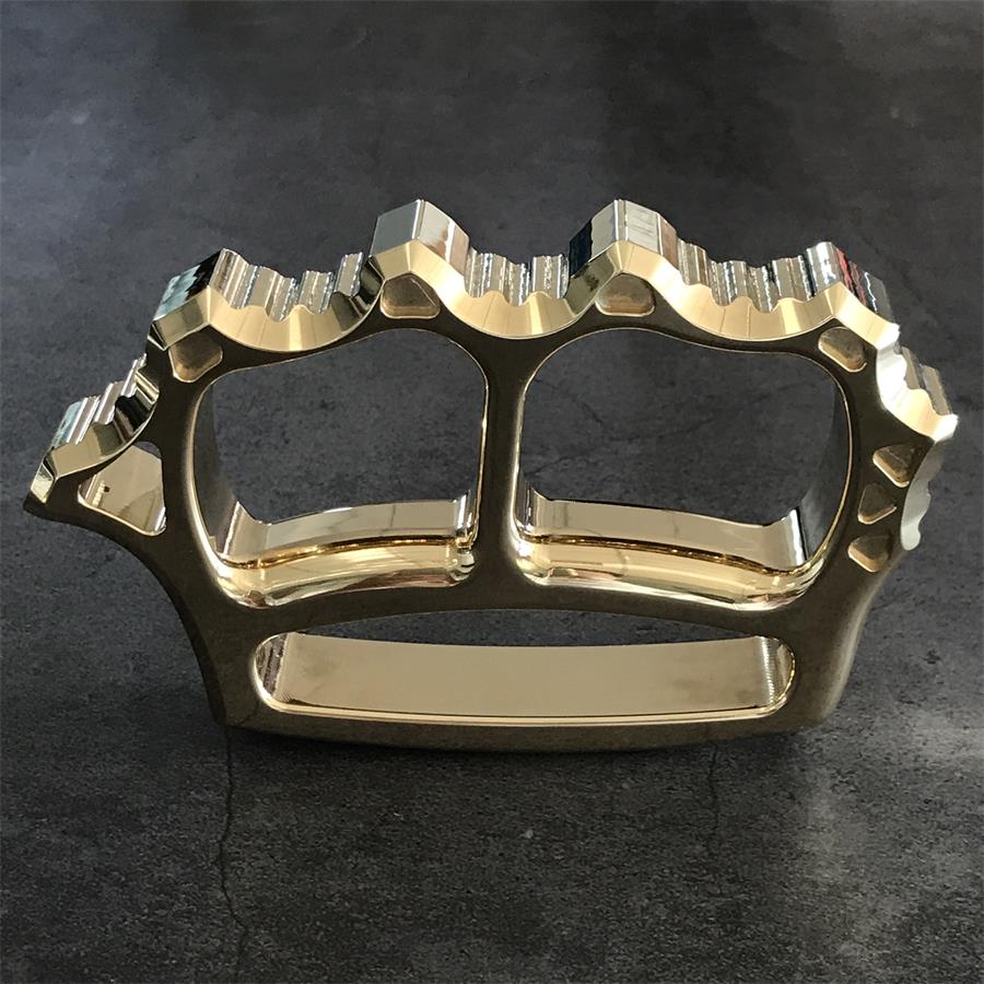 Thickened Brass Knuckle Duster Self-defense Protective Gear