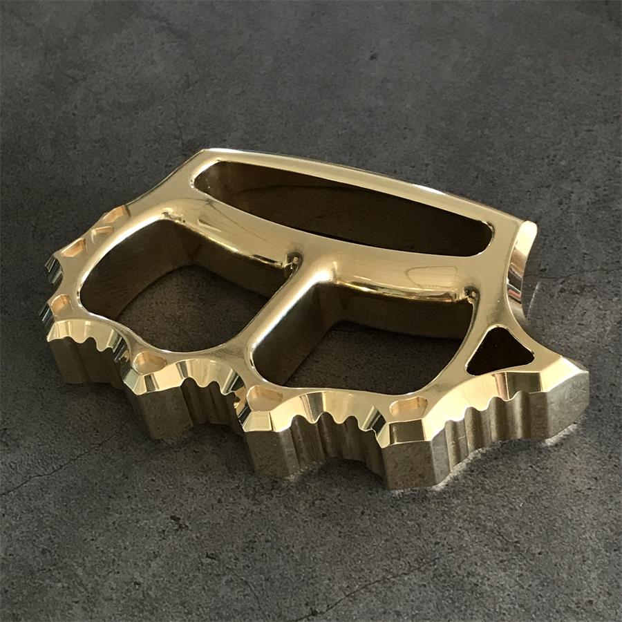Thickened Brass Knuckle Duster Self-defense Protective Gear