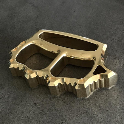 Thickened Brass Knuckle Duster Self-defense Protective Gear