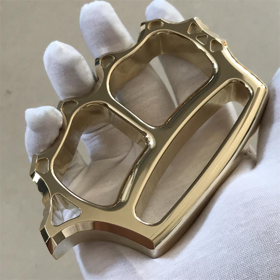 Thickened Brass Knuckle Duster Self-defense Protective Gear