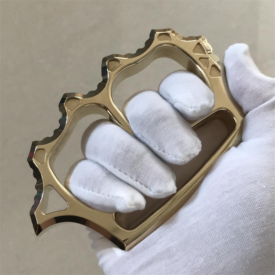Thickened Brass Knuckle Duster Self-defense Protective Gear