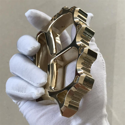 Thickened Brass Knuckle Duster Self-defense Protective Gear