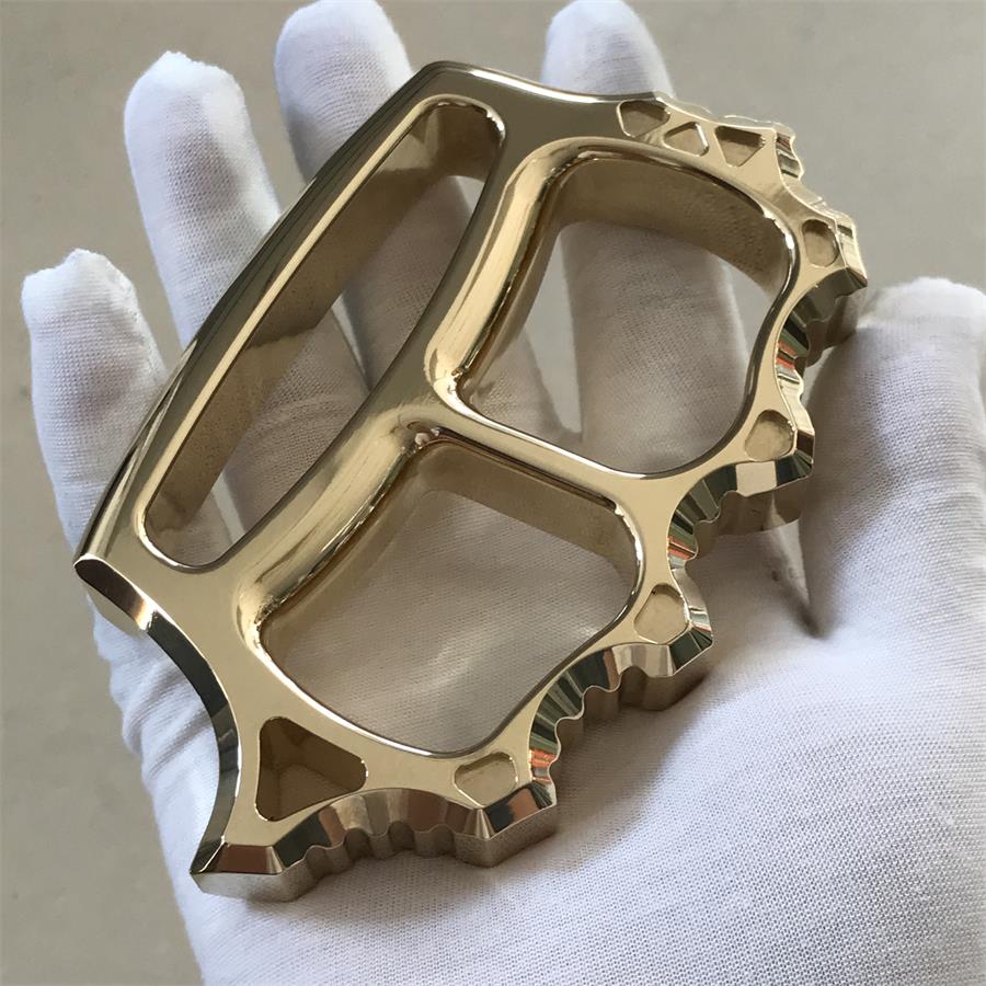 Thickened Brass Knuckle Duster Self-defense Protective Gear